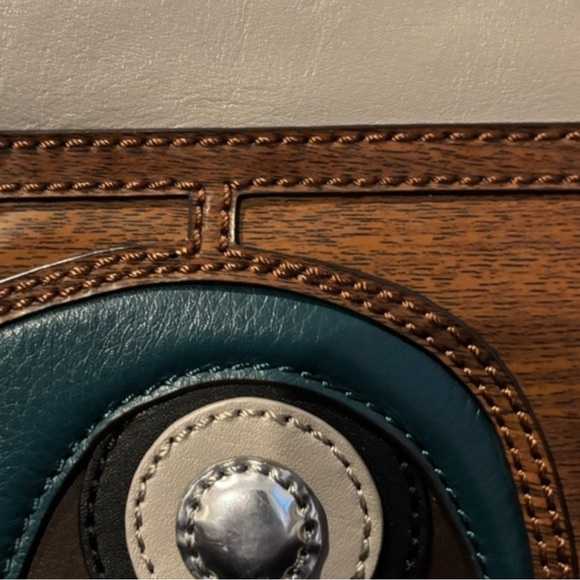 VERY RARE NWT Kate Spade 2012 Knock On Wood Appliqué Vintage Woody Wagon Clutch - Picture 10 of 16